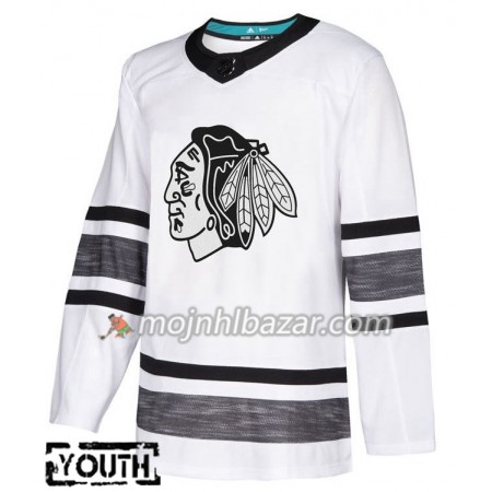 Dresovi Chicago Blackhawks Blank 2019 All-Star Adidas Bijela Authentic - Dječji Dresovi Chicago Blackhawks Blank 2019 All-Star Adidas Bijela Authentic - Dječji